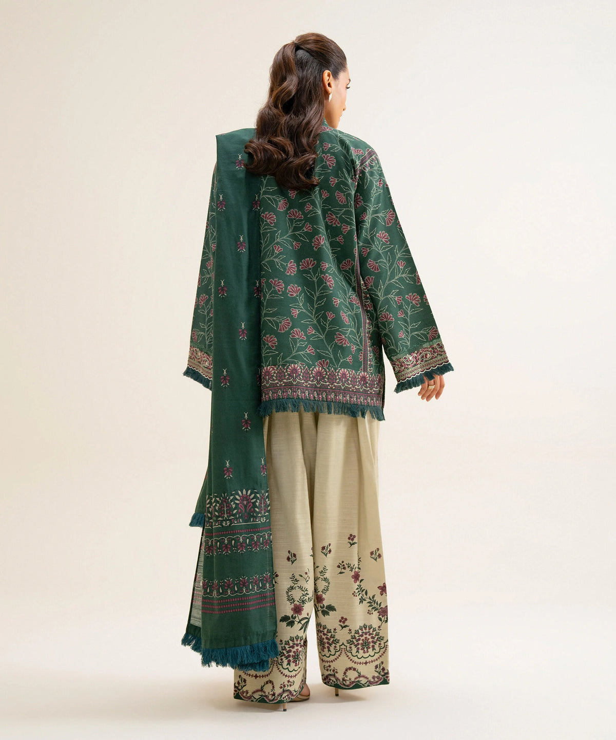 3 Piece - Embroidered Premium Khaddar Suit