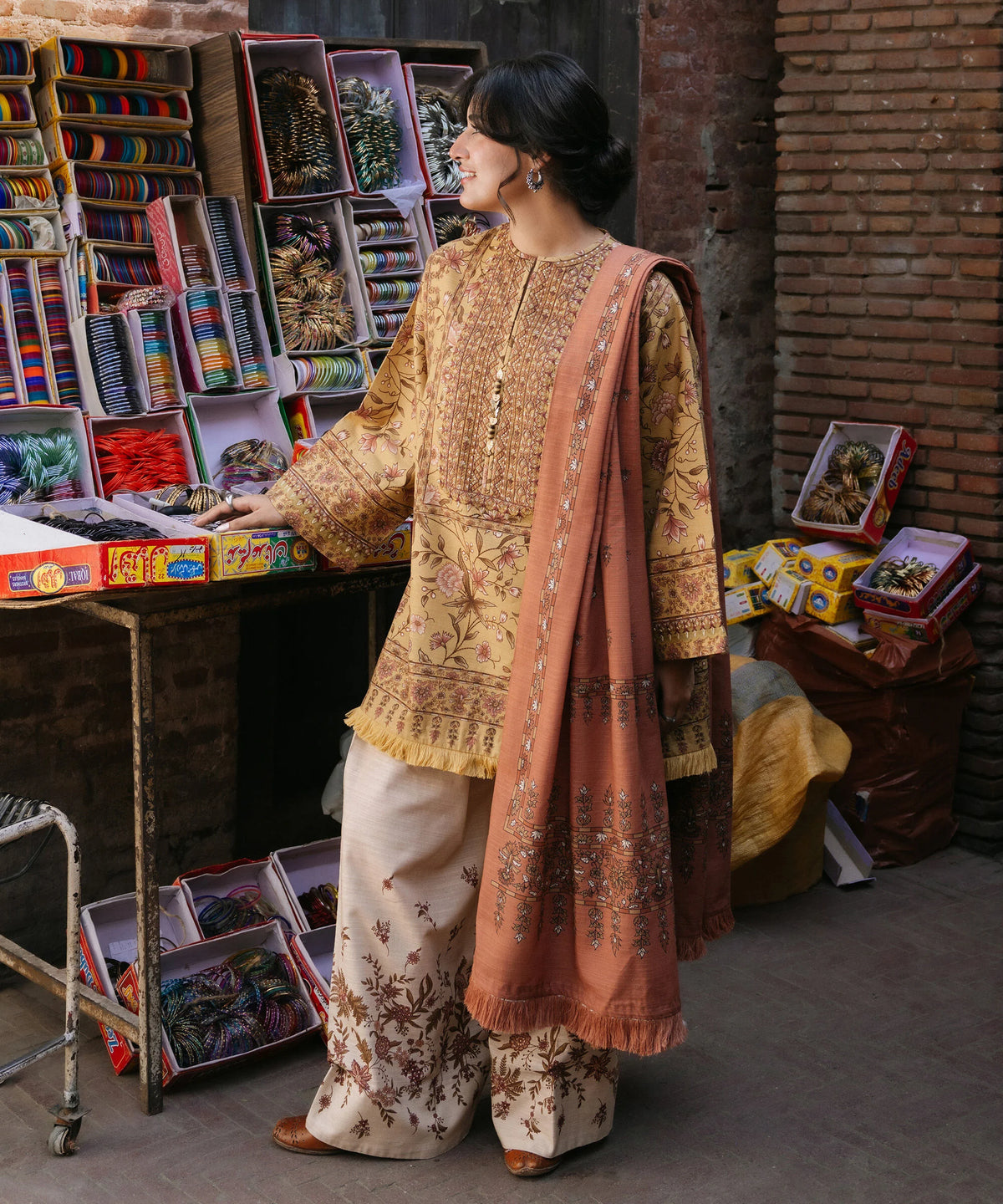 3 Piece - Embroidered Premium Khaddar Suit