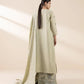 3 Piece - Embroidered Jacquard Suit