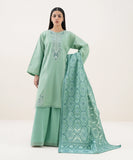 3 Piece - Embroidered Cotton Suit