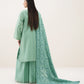 3 Piece - Embroidered Cotton Suit