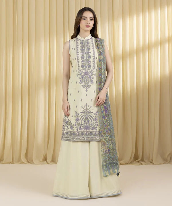 3 Piece - Printed Lawn Suit