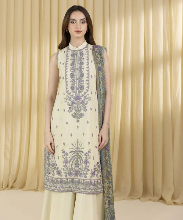 3 Piece - Printed Lawn Suit