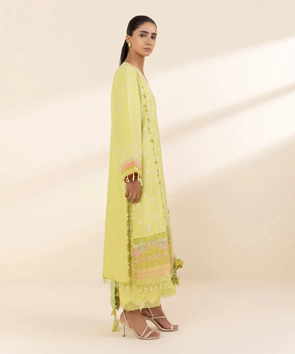 3 Piece - Embroidered Lawn Suit