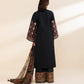 3 Piece - Embroidered Dobby Suit