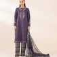 3 Piece - Embroidered Cotton Suit