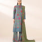 3 Piece - Embroidered Linen Suit