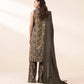 3 Piece - Embroidered Linen Suit