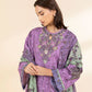 3 Piece - Embroidered Linen Suit