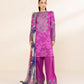3 Piece - Embroidered Cotton Satin Suit