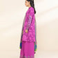 3 Piece - Embroidered Cotton Satin Suit