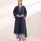 3 Piece - Embroidered Dobby Suit