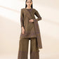 3 Piece - Embroidered Cotton Jacquard Suit