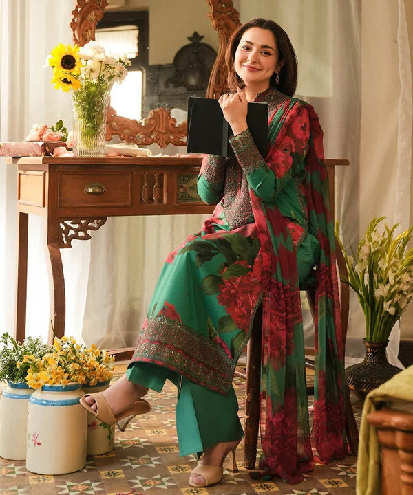 3 Piece - Embroidered Lawn Suit