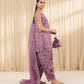 3 Piece - Embroidered Silk Suit