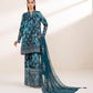 3 Piece - Embroidered Cotton Satin Suit