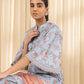 3 Piece - Embroidered Silk Suit