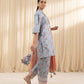 3 Piece - Embroidered Silk Suit