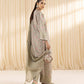 3 Piece - Embroidered Silk Suit