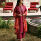 3 Piece - Embroidered Twill Suit