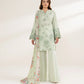 3 Piece - Embroidered Cotton Suit