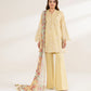 3 Piece - Embroidered Cotton Suit