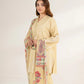 3 Piece - Embroidered Cotton Suit