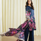 3 Piece - Embroidered Satin Suit
