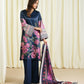 3 Piece - Embroidered Satin Suit