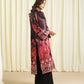 3 Piece - Printed Satin Suit