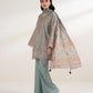 3 Piece - Embroidered Silk Suit