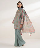 3 Piece - Embroidered Silk Suit