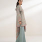 3 Piece - Embroidered Silk Suit