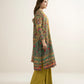 3 Piece - Printed Silk Suit