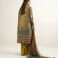 3 Piece - Printed Silk Suit