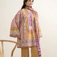 3 Piece - Printed Silk Suit