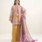 3 Piece - Printed Silk Suit