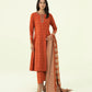 3 Piece - Embroidered Multi Neps Suit