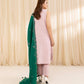 3 Piece - Embroidered Cotton Jacquard Suit