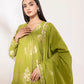 3 Piece - Embroidered Jacquard Suit