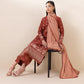 3 Piece - Embroidered Cotton Jacquard Suit