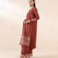 3 Piece - Embroidered Cotton Jacquard Suit