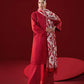 3 Piece - Embroidered Twill Suit