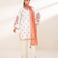 3 Piece - Embroidered Crosshatch Suit