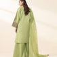 3 Piece - Embroidered Crosshatch Suit