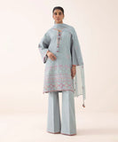 3 Piece - Embroidered Dobby Suit