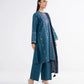 3 Piece - Embroidered Crosshatch Suit