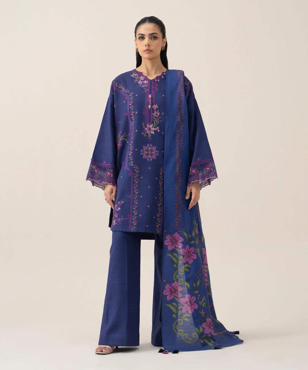 3 Piece - Embroidered Lawn Suit