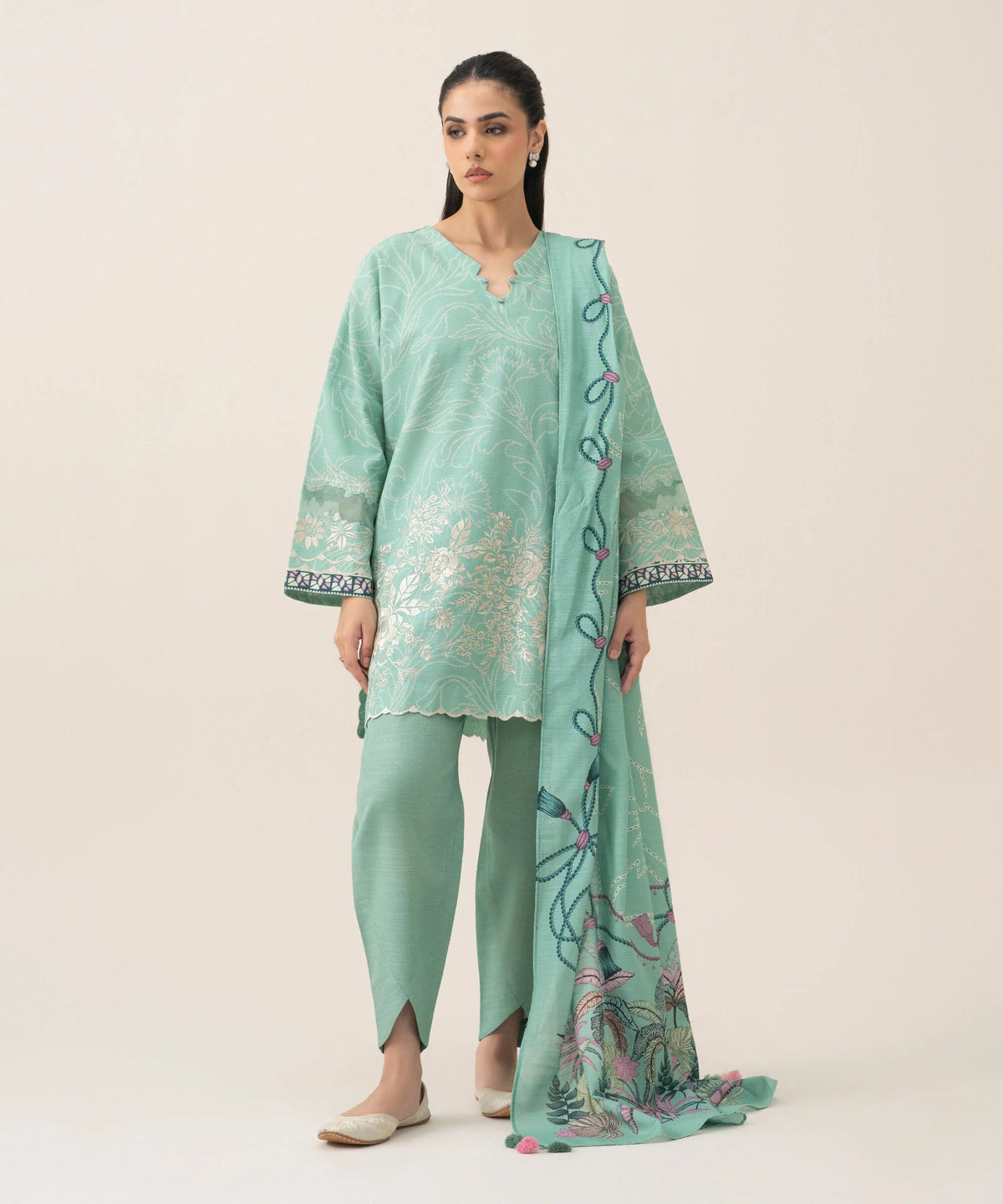 3 Piece - Embroidered Lawn Suit