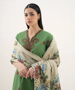 3 Piece - Embroidered Cotton Suit